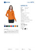 GEFFER BLUZA Damska 770 POMARAŃCZOWY sitodruk haft logo nadruk DTF