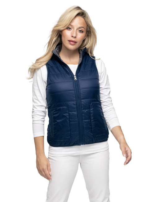 Promostars Ladies' Twist Women's Vest Dark Gray