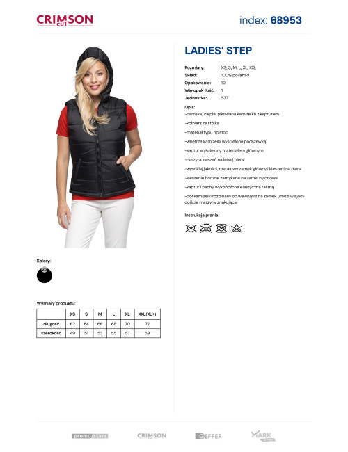Kamizelka damska Promostars Ladies' Step czarna - P&M