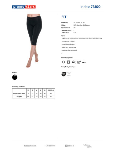 Promostars Fit Women's Pants Black