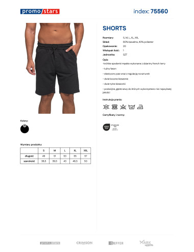 Herren Shorts Promostars schwarz