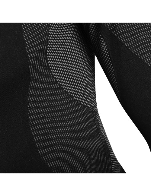 Herren-Thermoaktiv-T-Shirt Mark The Helper Schwarz/Grau