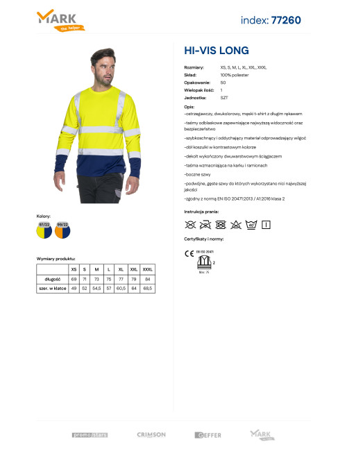 Herren-HI-VIS-Shirt MARK the Helper Gelb