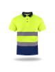 Koszulka polo męska Mark The Hi-Vis żółta/granatowa - P&M