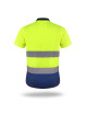 Koszulka polo męska Mark The Hi-Vis żółta/granatowa - P&M