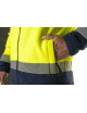 Men's Fleece Jacket MARK the Helper HI-VIS Yellow