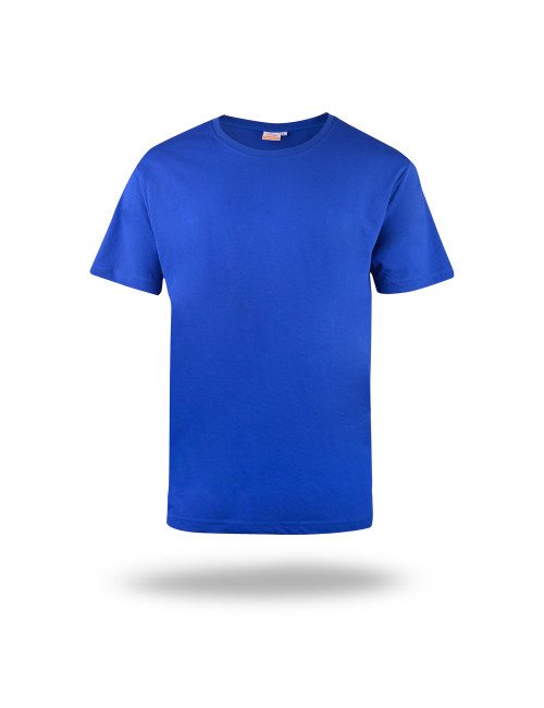 MARK THE HELPER MEN`S T-SHIRT WORKER CORNFLOWER screen print logo