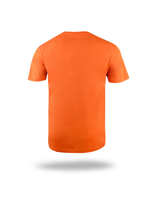 MARK THE HELPER HERREN-T-SHIRT WORKER ORANGE mit aufgesticktem Logo