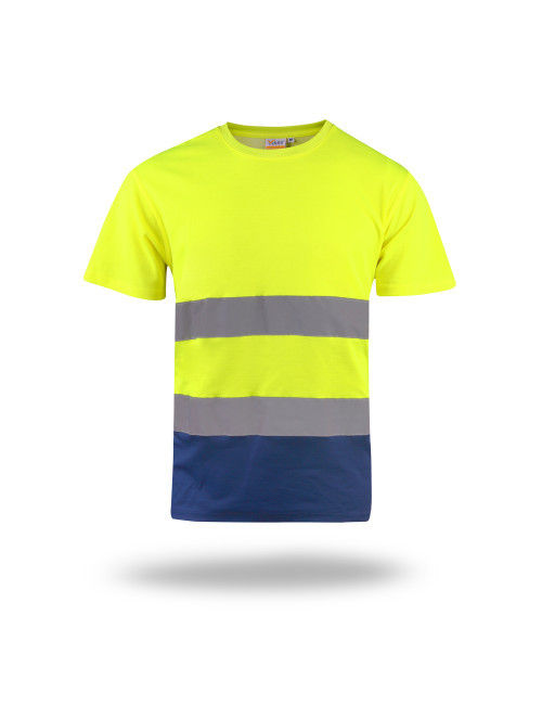 Herren T-Shirt Mark The Helper Hi-Vis Duo Gelb/Blau