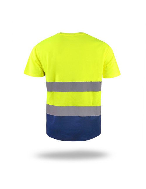 Mark The Helper Men's Hi-Vis Duo Yellow/Navy T-Shirt