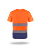 MARK THE HELPER MEN`S T-SHIRT HI-VIS DUO ORANGE embroidery print