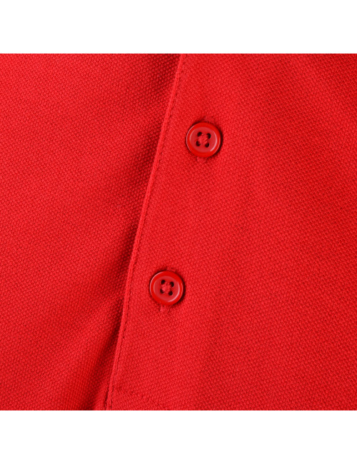 MARK THE HELPHER HERREN-POLO WORKER RED mit gesticktem Siebdruck-Logo