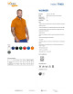 MARK THE HELPHER POLO MĘSKIE WORKER POMARAŃCZOWY haft sitodruk logo