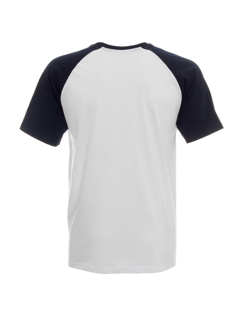 Herren-T-Shirt Promostars Cruise Weiß/Marineblau
