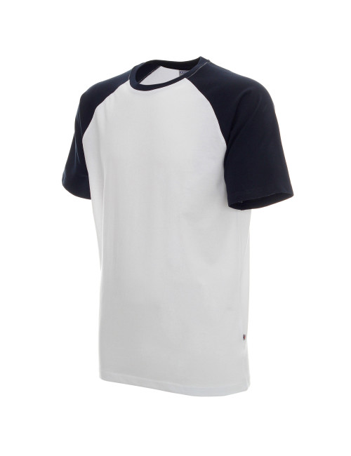 Promostars Cruise Men's T-Shirt White/Navy Blue