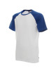 Promostars men`s t-shirt CRUISE WHITE/CORNFLOWER dtf dtg embroidery silkscreen