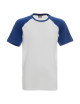 Promostars men`s t-shirt CRUISE WHITE/CORNFLOWER dtf dtg embroidery silkscreen