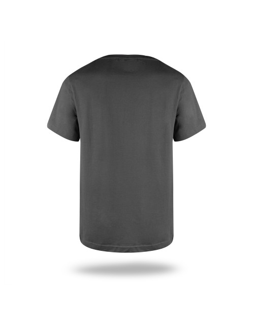 Promostars Herren-T-Shirt PREMIUM GRAU unter dem Firmenlogo, Stickdruck