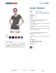 Promostars women`s t-shirt LADIES` PREMIUM GRAY with embroidery print