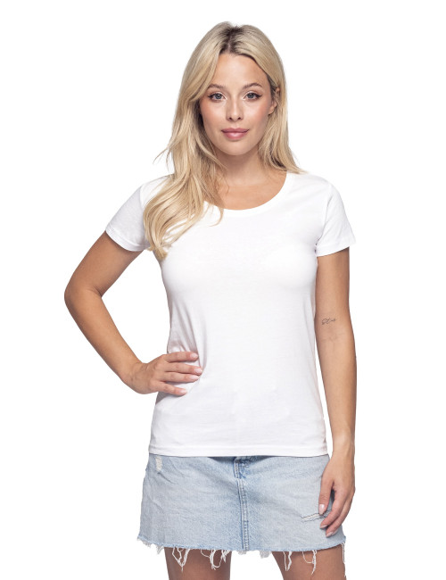 Promostars Ladies' Premium Plus White T-Shirt