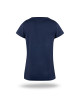 Purpur geschnittenes Damen-T-Shirt LADIES` PREMIUM PLUS NAVY BLUE mit Logo-Stickerei