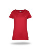 Purpur geschnittenes Damen-T-Shirt LADIES` PREMIUM PLUS RED mit Aufdruck