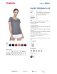 Crimson cut koszulka damska LADIES' PREMIUM PLUS PIEPRZOWY z haft logo