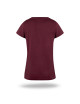 Purpur geschnittenes Damen-T-Shirt LADIES` PREMIUM PLUS RED WINE mit Logo