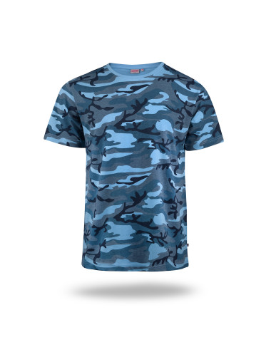 Promostars CAMO Men's T-Shirt Blue Camouflage