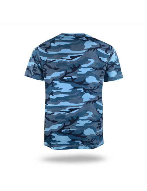 Koszulka męska Promostars CAMO niebieskie moro - P&M