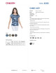 Damen T-Shirt Promostars Camo Lady Blau-Muster