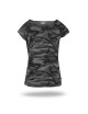Damen-Camouflage-T-Shirt Lady, grau-Camouflage, Promostars/Crimson CUT