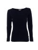 Purpur geschnittenes Damen-T-Shirt LADIES` VOYAGE PLUS NAVY BLUE mit Logo-Stickerei