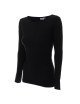 Purpurrot geschnittenes Damen-T-Shirt LADIES` VOYAGE PLUS BLACK mit Firmenlogo