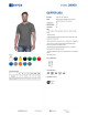 Geffer Herren T-Shirt 200 GRAU mit Firmenlogo, Stickerei, Aufdruck