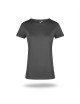 Geffer Damen T-Shirt GEFFER 205 GRAU mit Logo, Stickerei, Aufdruck