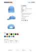 Promostars cap CLASSIC BLUE embroidery logo print