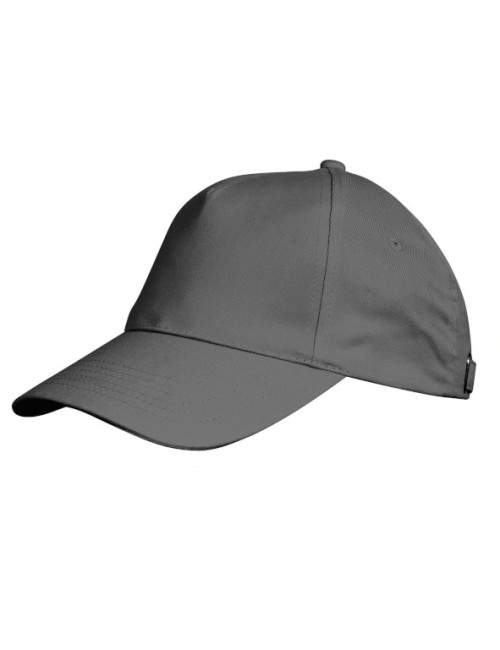 Promostars Baseballkappe CLASSIC GREY mit DTF-Stickereidruck
