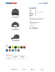 Promostars cap CLASSIC GRAY embroidery dtf transfer print