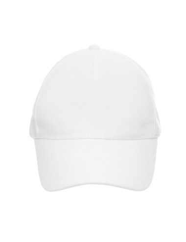 Promostars czapka z daszkiem COMFORT BIAŁY haft nadruk logo