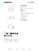 Promostars COMFORT Baseballkappe WEISSer Stickerei-Logodruck