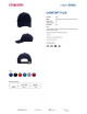 Promostars Comfort Plus Baseballcap Marineblau