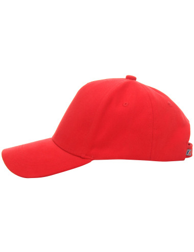 Purpurrot geschnittene COMFORT PLUS RED-Baseballkappe mit Logo-Stickdruck