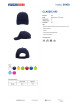 Promostars cap CLASSIC KID NAVY under the logo, embroidery