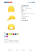 Promostars cap CLASSIC KID YELLOW with your own logo, embroidery