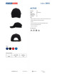Promostars cap ACTIVE BLACK embroidery, logo, print, dtf