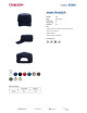 Purpurrot geschnittene, ARMY/RANGER NAVY-blaue Baseballkappe mit Stickerei unter dem Logo