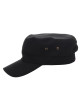 Crimson geschnittene ARMY/RANGER-Baseballkappe, SCHWARZER Logo-Stickaufdruck