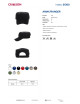Crimson cut cap ARMY/RANGER BLACK embroidery logo print