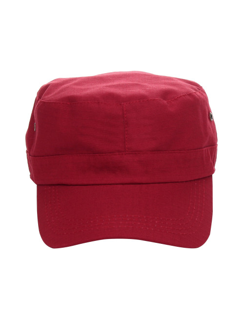 Crimson cut cap ARMY/RANGER DARK RED with logo embroidery